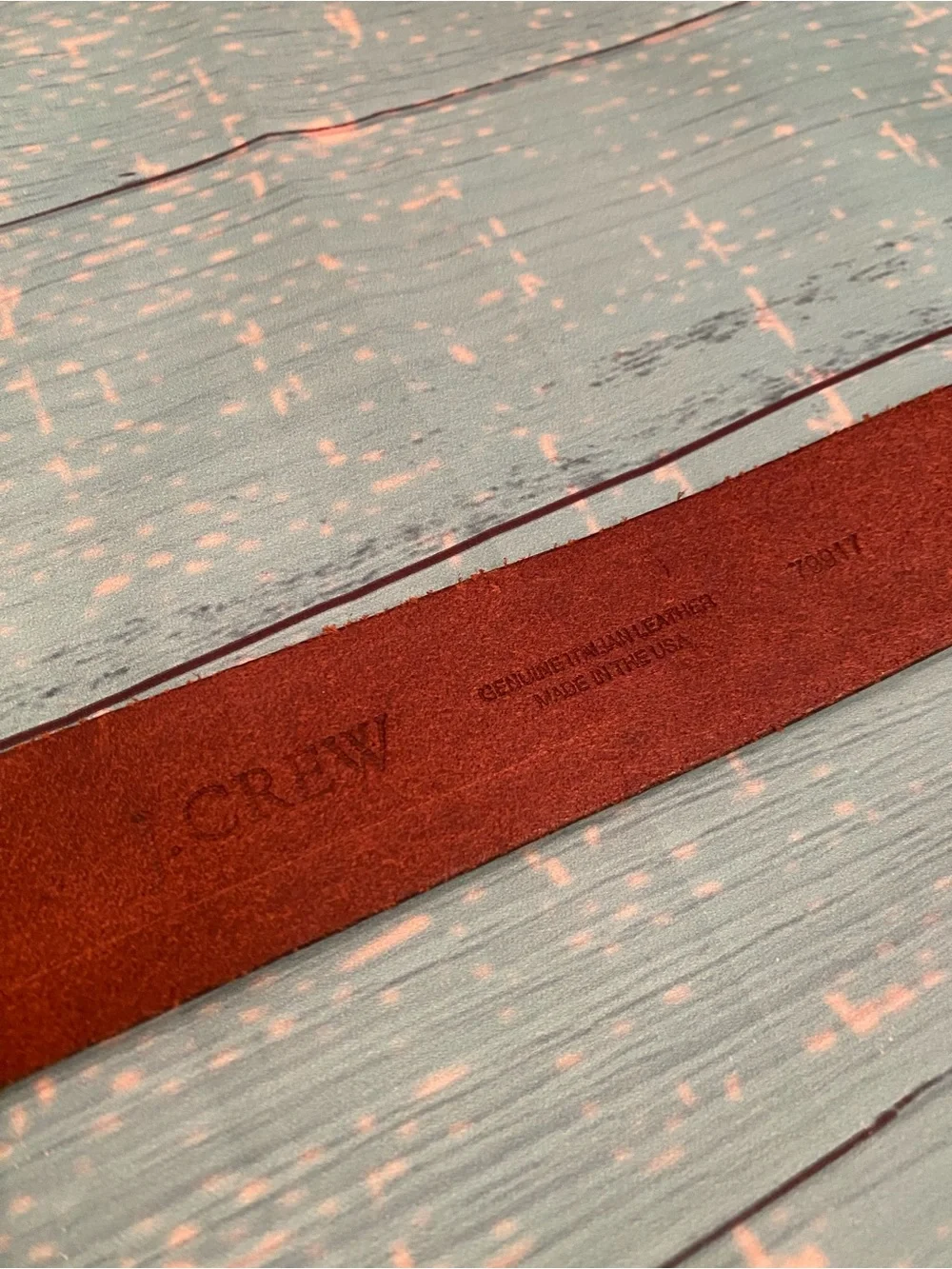 J. Crew Brown Leather Belt with Hammered Brass Buckle - Picture 6 of 14